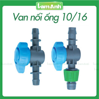 Van chin nối ống 10 ly, khóa nước ống 10 mm, van khóa nước nối ống tưới nhỏ giọt, tưới béc - Lam Anh