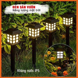 Đèn năng lượng mặt trời cắm đất đèn cắm cỏ  đèn trang trí sân vườn chậu cây cảnh lối đi kháng nước