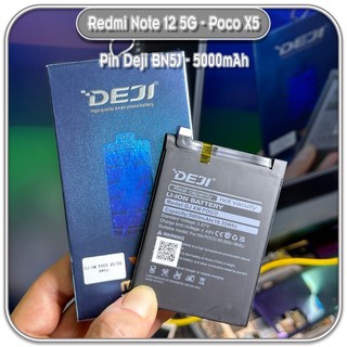 Thay pin cho máy redmi note 12 5g - poco x5, deji bn5j 5000mah hàng nhập khẩu
