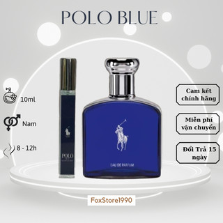 Nước Hoa Nam Chiết 10ml Polo Blue Hương thơm mạnh mẽ, Nam tính, Năng động -  FoxStore