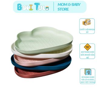 Khay ăn dặm hình đám mây ngộ nghĩnh cho bé , khay ăn dặm hình đám mây 5 màu cho bé siêu đáng yêu