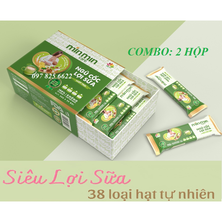 Bột Ngũ Cốc Dinh Dưỡng MIN MIN Lợi Sữa  Hộp 500gr