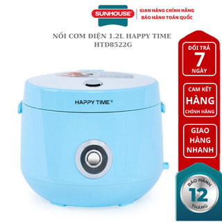 Nồi cơm điện sunhouse happy time htd8522g dung tích 1.2l - bảo hành chính hãng 12 tháng
