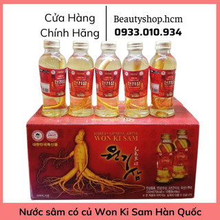 Nước hồng sâm có củ won ki sam hộp 10 chai hàn quốc