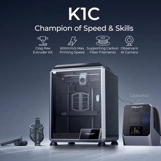 Máy in 3d Creality K1C chuyên in sợi Carbon tốc độ max 600mm/s
