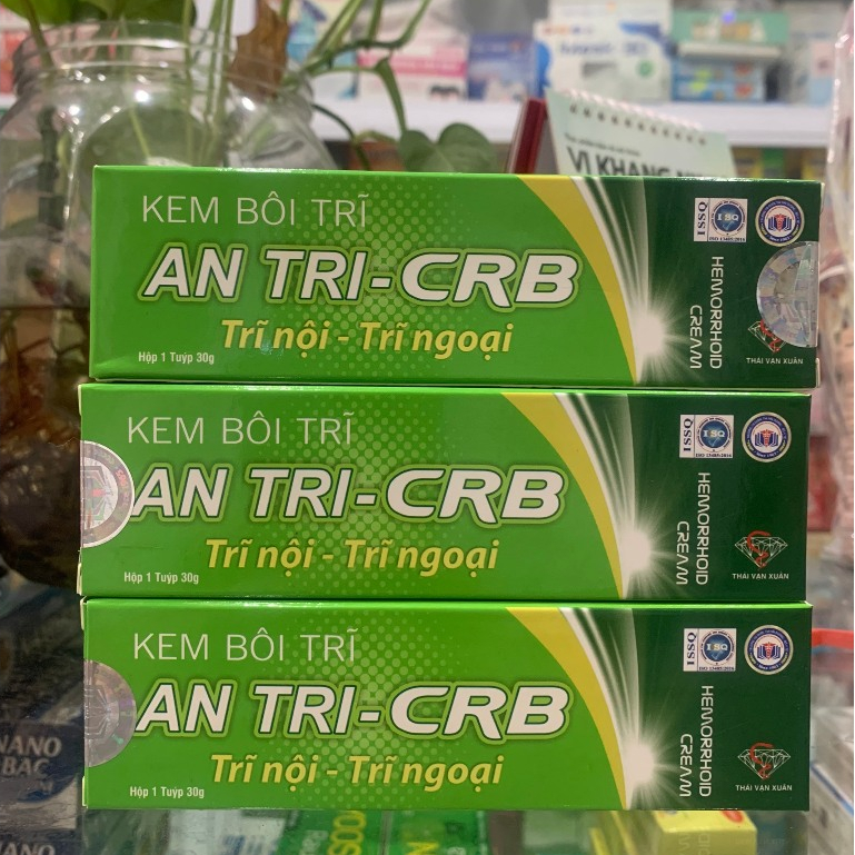 Kem bôi trĩ nội, trĩ ngoại thảo dược CRB giúp giảm đau rát, co búi trĩ hiệu quả