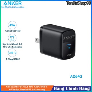 Củ Sạc Anker ACE 313 45w Sạc Siêu Nhanh PPS 2.0 Samsung , PD 27w lP15 - A2643