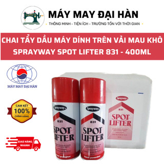 Chai tẩy dầu máy dính trên vải mau khô sprayway spot lifter 831 - 400ml - dễ dàng sử dụng, không để lại vết sau khi xịt