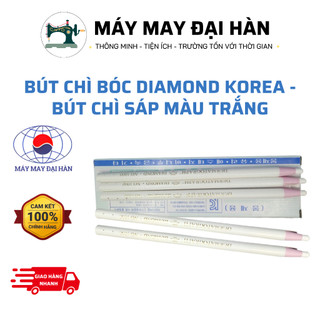 Bút chì bóc diamond korea - bút chì sáp màu trắng