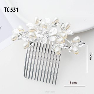  SHOPPRO Quà Tặng Nữ 20 10 8 3 Trâm Cài Tóc Kiểu Lược Cài Hình Hoa Vàng Đính Hạt Sang Trọng Dành Cho Nữ Thanh Lịch TC531 