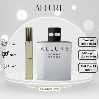 Nước hoa nam 𝘾𝙝𝙖𝙣𝙚𝙡 allure homme sport chiết 10ml - foxstore