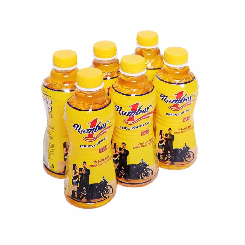 Lốc 6 chai nước tăng lực NUMBER ONE 330ml