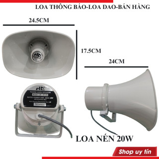 Loa nén, phóng thanh công suất 20W kích thước mặt loa 17.5cm*24cm