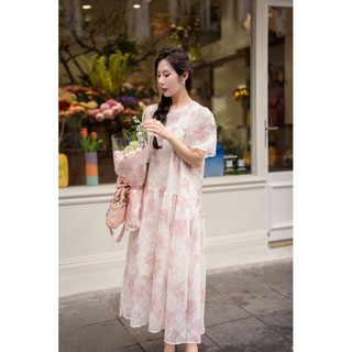 Rose Dress - Đầm Voan Ren Thêu Hoa Nổi Dáng Hạ Eo Đuôi Cá, Kiểu Dáng Suông Basic Dễ Mặc Phù Hợp Đi Chơi Đi Làm Rất Xinh