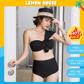 [Hàng QC đủ size] Bikini tắm biển áo quây lệch vai
