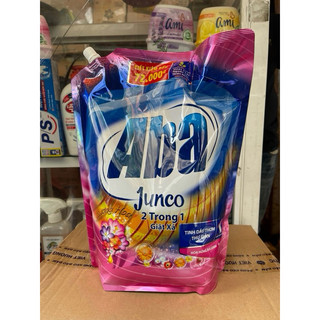 Nước giặt sả Aba 2in1Junco túi màu Hồng 3,6 kg