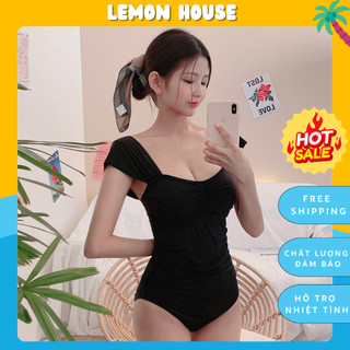 Bikini 1 mảnh đơn giản, bộ đi biển liền thân quyến rũ