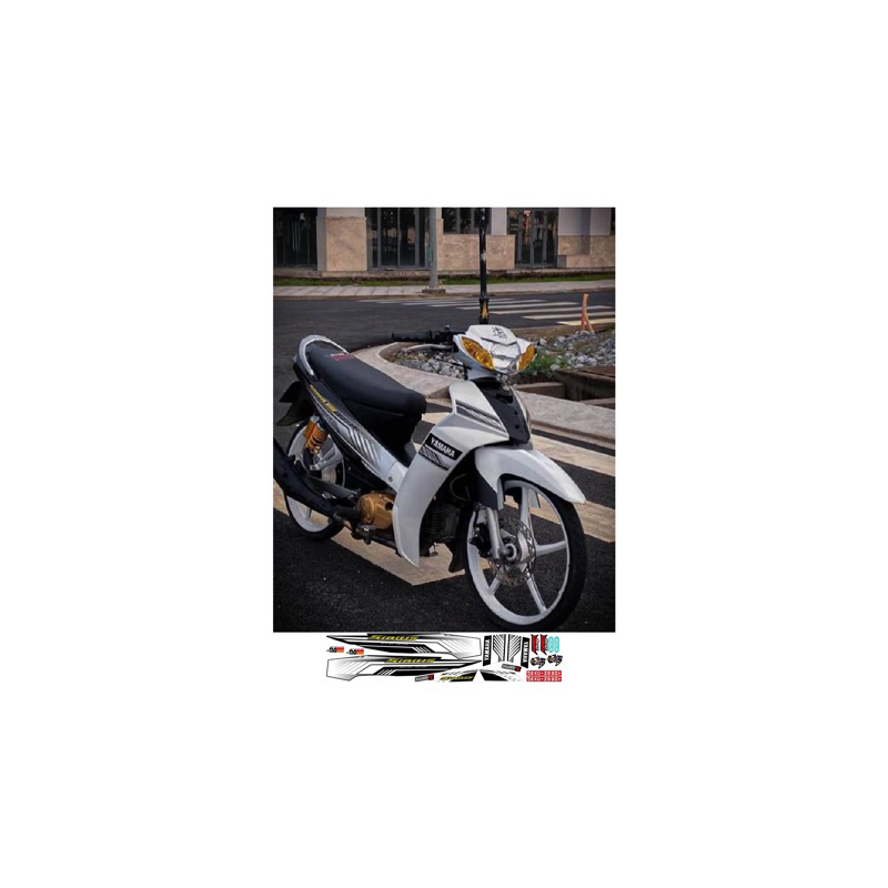 tem xe sirius-mẫu tem sọc trắng đen