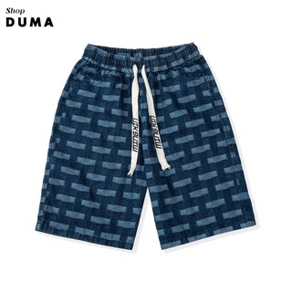 Quần short jean cạp chun nhiều họa tiết trẻ trung,quần short jean phom rộng cạp chun dễ phối đồ