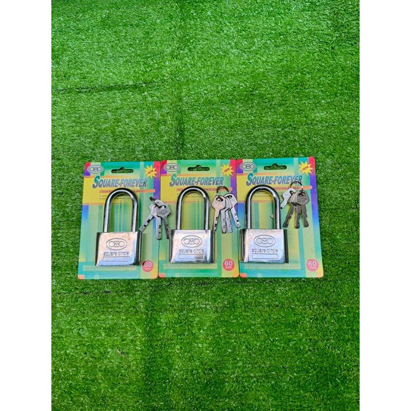combo 3 ổ khoá càn dài 60mm SQUARE-FOREVER