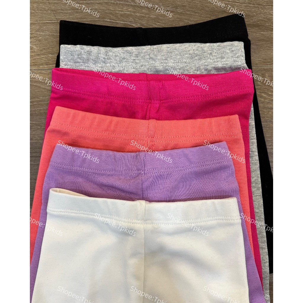 Quần legging đùi trơn cho bé gái, quần legging lửng chất bozip siêu co dãn fom ôm,tpkids