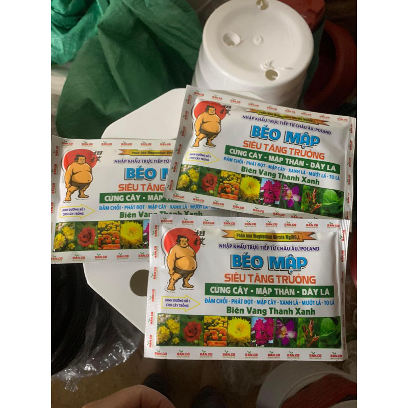 Phân béo mập gói 50g giúp lá xanh, béo mập