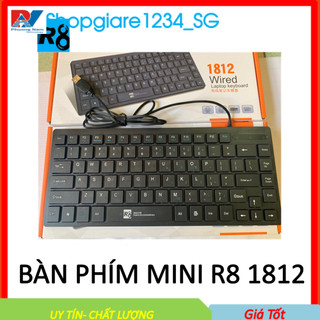 Bàn Phím ✨Bàn Phím Mini R8 1812 Có Dây- Lướt Phím Cực Êm, Kiểu Dáng Cực Sang- Hàng Chính Hãng Bảo Hành 1 Năm