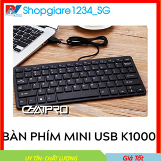 Bàn phím Mini K1000/ Tika cổng USB- Full Box- Chất Lượng Tốt, Kiểu Dáng Nhỏ Gọn, Bảo Hành 6 Tháng - 1 Đổi 1