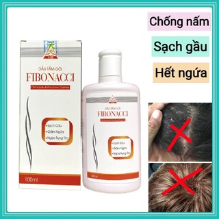 Dầu Tắm Gội Đầu Chống Nấm, Sạch Gàu, Hết Ngứa Fibonacci 100ml