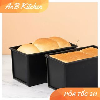 Khuôn sandwich khuôn làm bánh mì gối 450g khuôn chữ nhật có nắp chống dính cao cấp