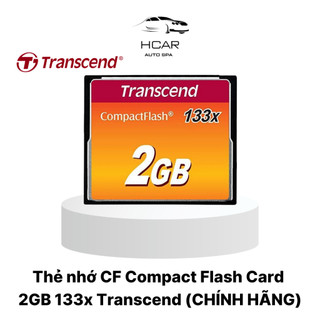 Thẻ nhớ CF Compact Flash Card 2GB 133x Transcend chuyên dùng cho máy CNC, cơ khí chính xác