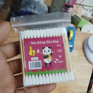 Tăm Bông Thân Gỗ Gấu Đẹp