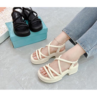 Sandal mảnh gót chun đế cao 5cm siêu hách dáng