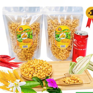 Ngô nếp non sấy giòn nhiều vị gói 500gr, bắp ngô nếp sấy thơm ngon giòn rụm