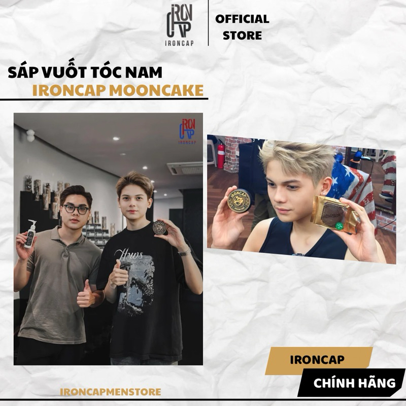Sáp Vuốt Tóc Nam Ironcap Mooncake - Wax Vuốt Tóc Chính Hãng IRONCAP