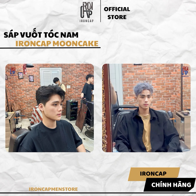 Sáp Vuốt Tóc Nam Ironcap Mooncake - Wax Vuốt Tóc Chính Hãng IRONCAP