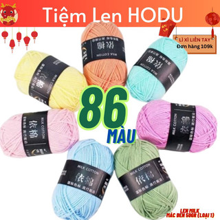 COMBO 50 LEN MILK COTTON (áp mã video 25%) - Inbox màu cho shop trước khi mua