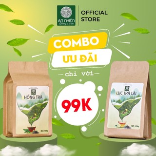 COMBO Hồng Trà và Lục Trà Lài pha trà sữa trà trái cây trà tắc trà chanh đậm vị thơm ngon túi 150g