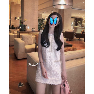 Đầm ren hoa khế dáng xuông tiểu thư 😍