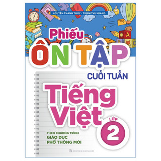 Sách -phiếu ôn tập cuối tuần tiếng việt lớp 2