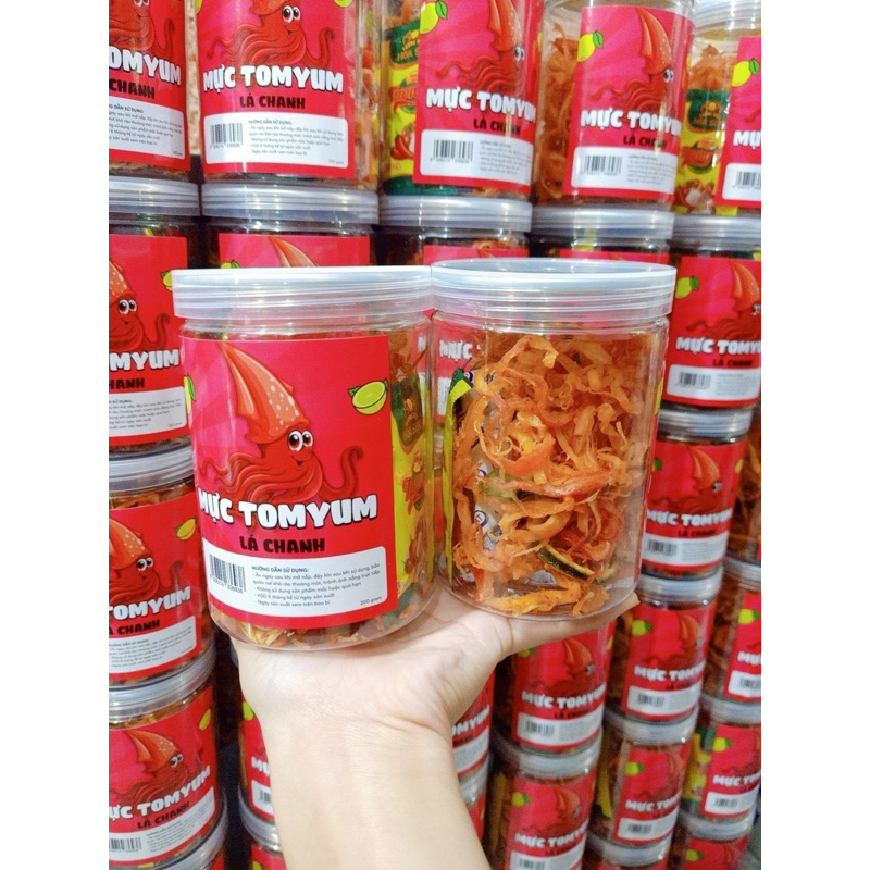 Mực Tomyum lá chanh hũ pet 200g (HMH Store)