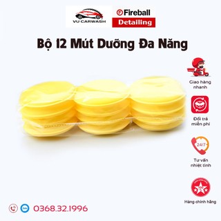 Combo 12 mút dưỡng da, nhựa taplo, mút đánh wax sơn xe ô tô - xe máy