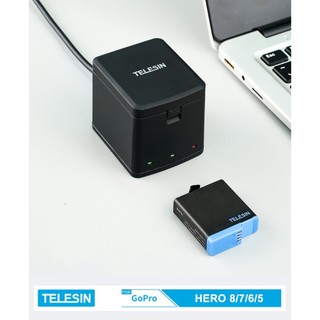 Combo sạc 3 + 2 viên pin TELESIN cho GoPro 8/7/6/5