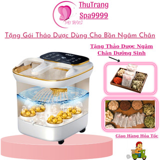 Bồn Ngâm Chân Masa Tự Động Có Vòi Phun Nước | Massage Đôi Bàn Chân Máy Ngâm Chân Xông Thảo Dược