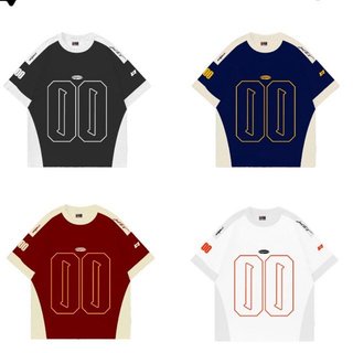 Áo Thun Phối Thể Thao Số 00 Áo Phông Form Rộng Bóng Đá Bóng Rổ Unisex Local Brand siêu hót hiện nay