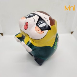 HEO ĐẤT Handmade - NINJA LEAD KHĂN TRẢI BÀN XANH LÁ (Quà Tặng Độc Đáo)