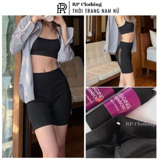 Quần biker nữ legging thái quần ngố vải thun cao cấp đồ mặc nhà dáng ôm bó lưng thun tập gym freesize RPLG01 RP Clothing