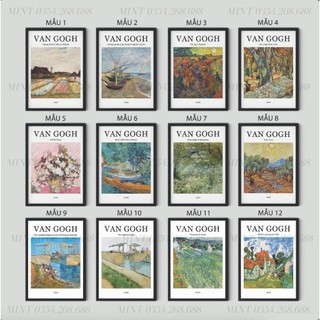 Tranh treo tường trang trí Vincent Van Gogh - Tranh Van Gogh decor | Tranh Mint