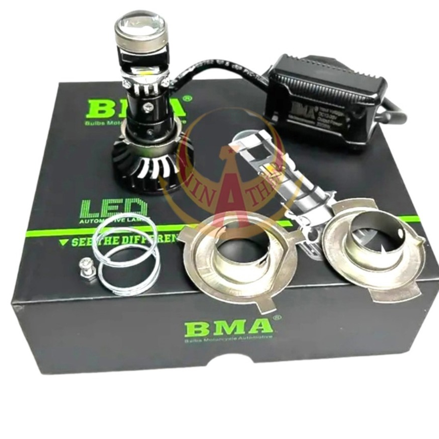 Đèn Led Xe Máy, Bóng Led Pha Bi Cầu Mini M8C 40W chân Đa Năng Lắp Dream, Wave Nhỏ, Fu I, SH Mode ...