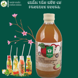 Giấm táo hữu cơ có giấm cái 500ml probios